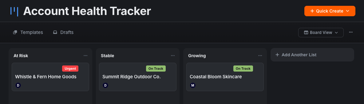 Contract Renewals - RocketCollab screenshot
